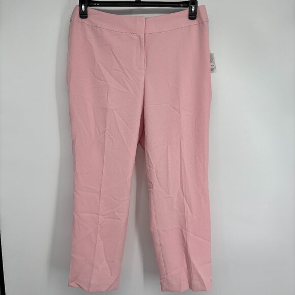 Kasper Women's Plus Harlow Pant Iconic Stretch Crepe Tutu Pink Size 14W NWT - Picture 2 of 6
